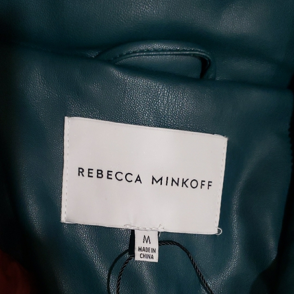 Rebecca Minkoff Teal and Coral Puffer Coat - Picture 9 of 10
